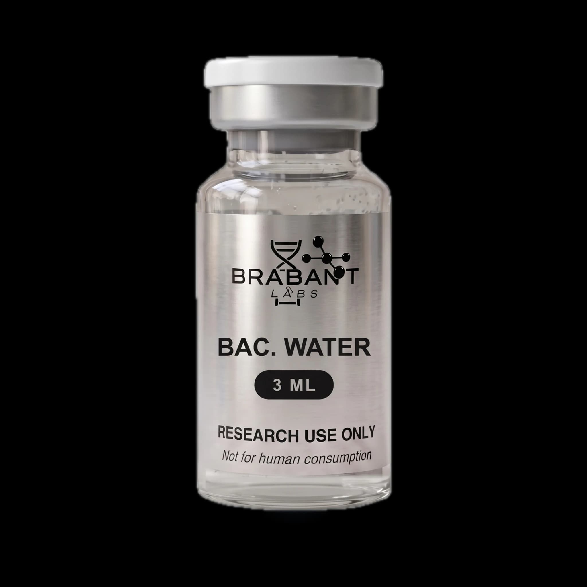 Bacteriostatisch water research vial from BrabantLabs