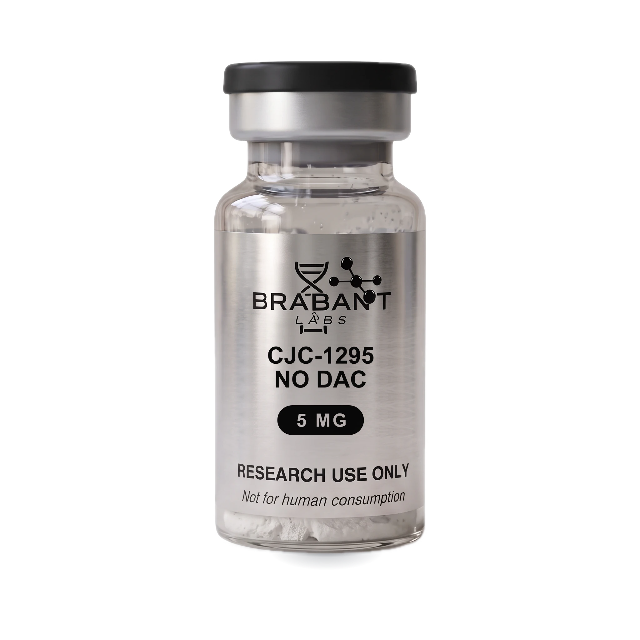 CJC-1295 no DAC 5 mg onderzoeksflacon van BrabantLabs