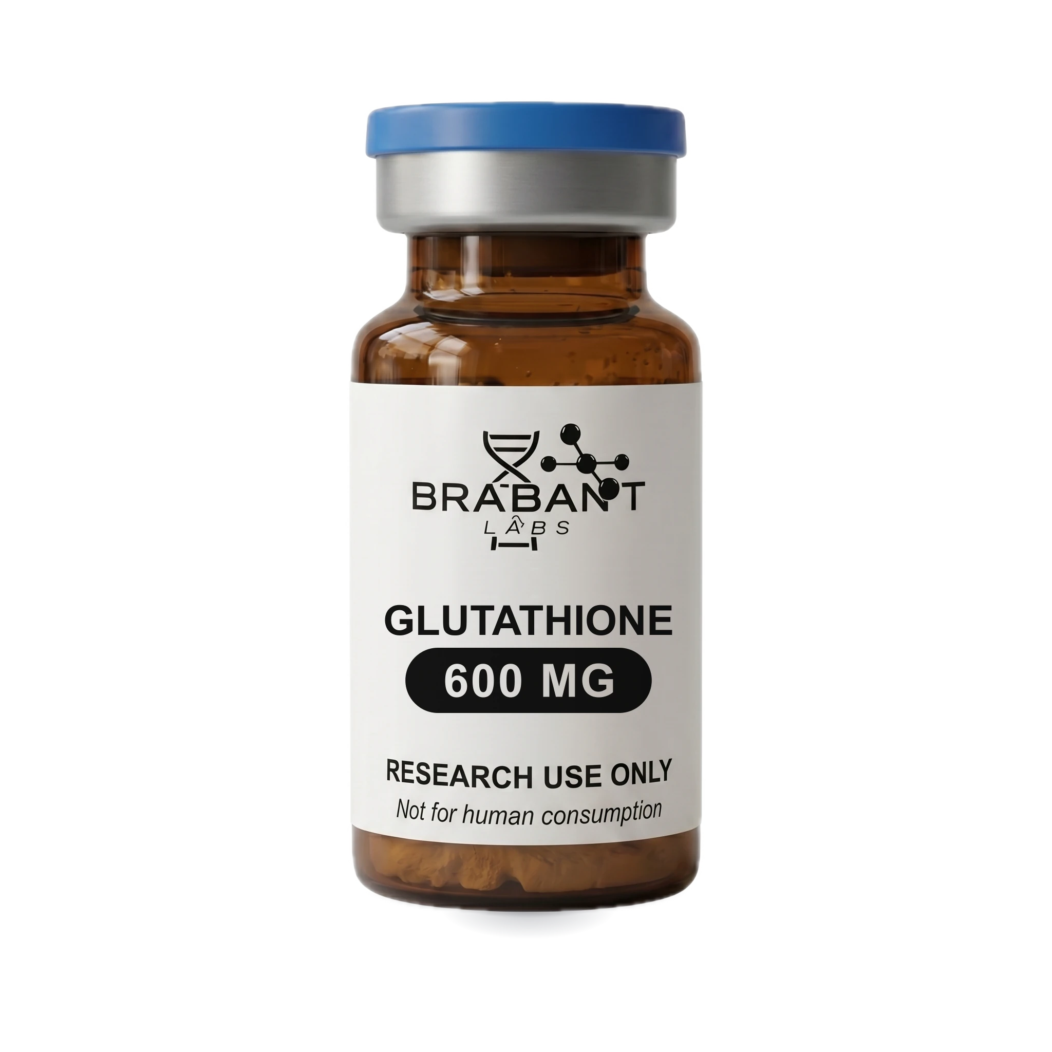 Glutathione 600 mg research vial from BrabantLabs