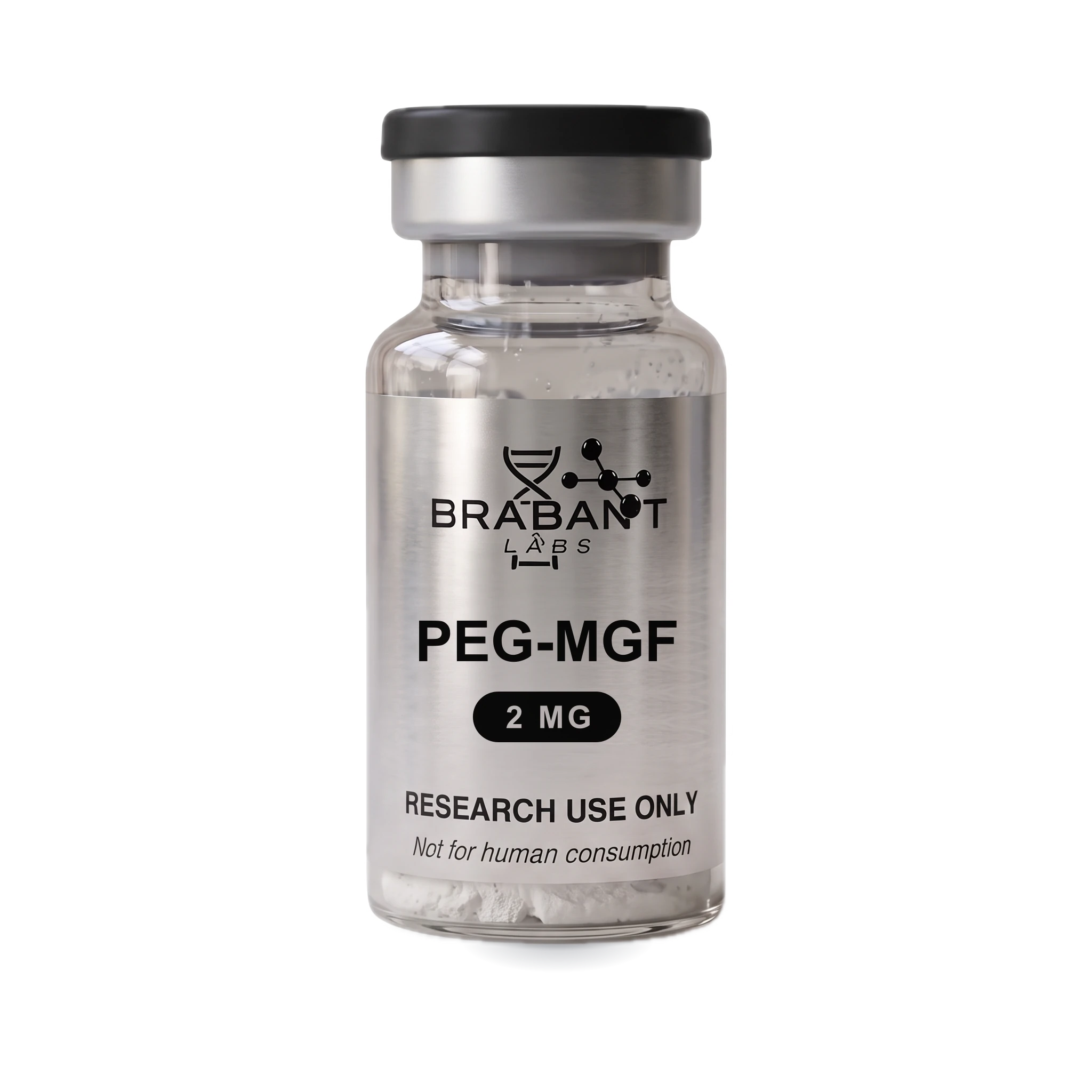 PEG-MGF 2 mg onderzoeksflacon van BrabantLabs